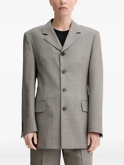 Filippa K Buttoned Blazer In Gray