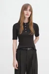 Filippa K Knitted Top In Brown