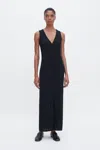 Filippa K Buttoned Lace Knit Dress In Black