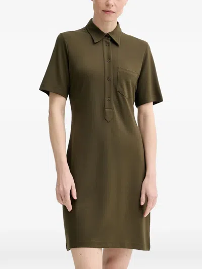 Filippa K Buttoned Pocket Dress In Brown