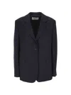 Filippa K Buttoned Pocket Jacket In Blue