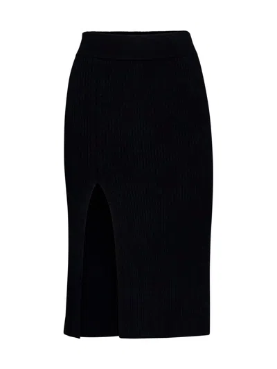 Filippa K Cable Knit Asymmetrical Skirt