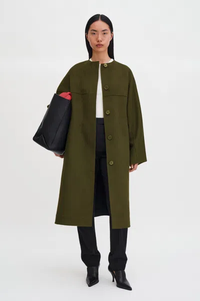 Filippa K Camilla Doublé Coat In Green