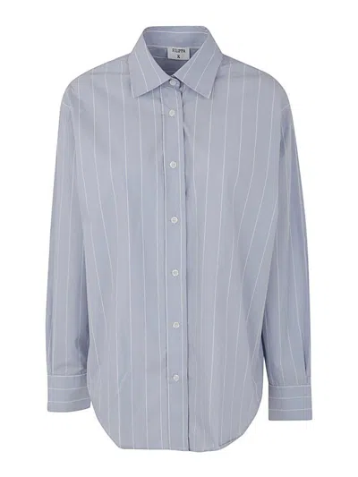 Filippa K Stripe Poplin Shirt In Blue