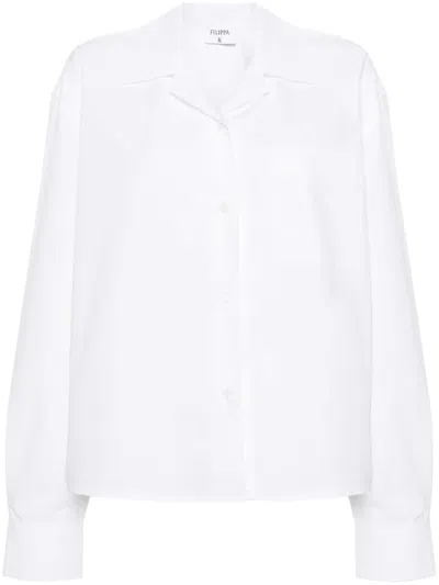 Filippa K Poplin Shirt In White