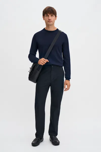Filippa K Carl Recycled Cotton Trousers In Black