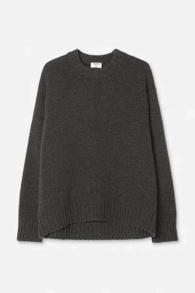 Filippa K Cashmere Crewneck Sweater In Anthracite Melange