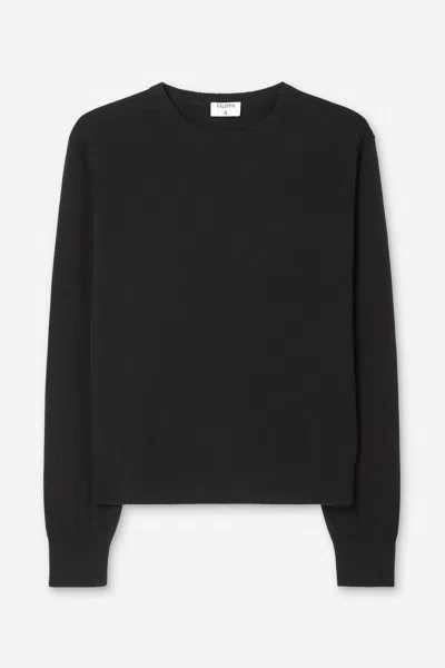Filippa K Cashmere Crewneck Sweater In Black