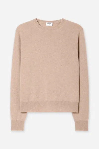 Filippa K Cashmere Crewneck Sweater In Brown
