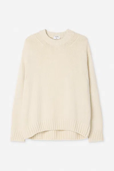 Filippa K Cashmere Crewneck Sweater In Off-white