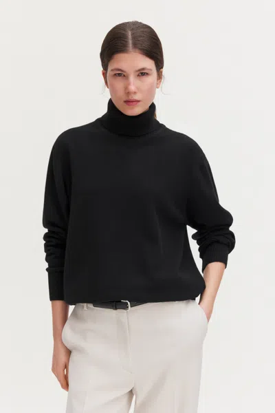 Filippa K - Cashmere Turtleneck Sweater - Damen - Black - Xs - Relaxed Fit
