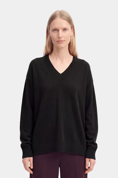 Filippa K Cashmere V-neck Sweater In Black