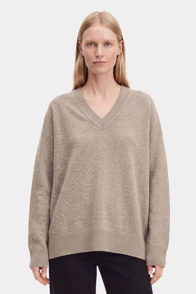 Filippa K Cashmere V-neck Sweater In Neutral