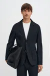 Filippa K Christopher Cotton Blazer In Black