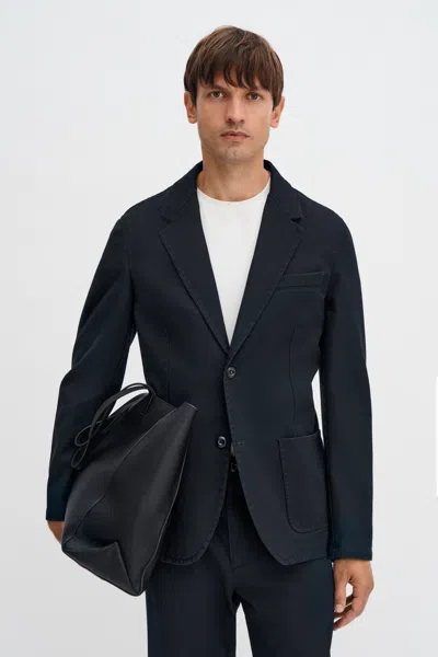 Filippa K Christopher Cotton Blazer In Black