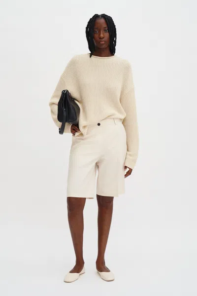 Filippa K Claire Cotton Shorts In White