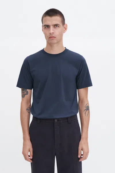 Filippa K Classic Cotton Tee In Blue