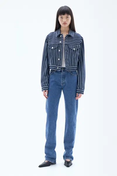 Filippa K Striped Denim Jacket