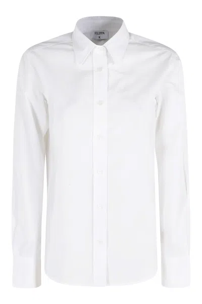Filippa K Classic Poplin Shirt In White