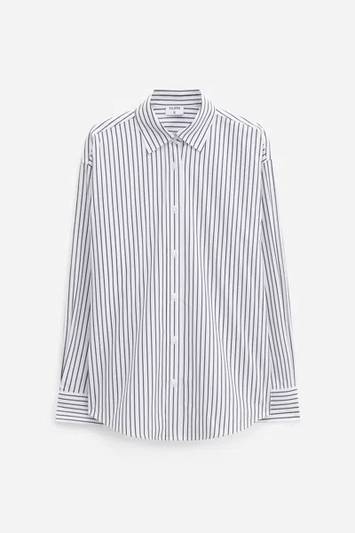 Filippa K Classic Stripe Shirt In Brown