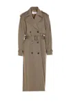 Filippa K Long Sleeve Belted Coat Pockets In Neutral