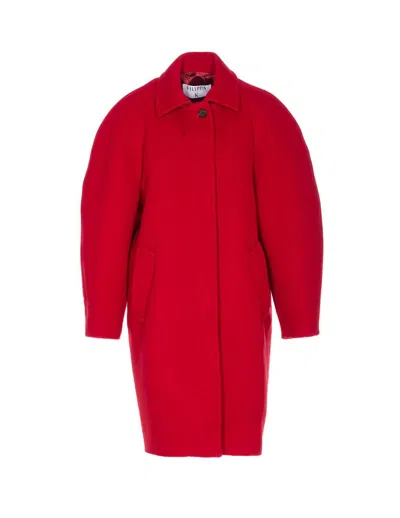 Filippa K Single-breasted Coat In Red