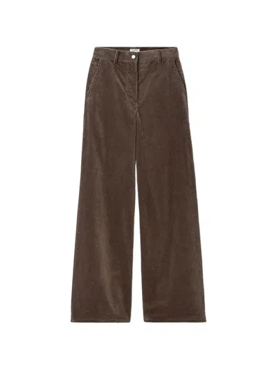 Filippa K Corduroy Trousers In Burgundy