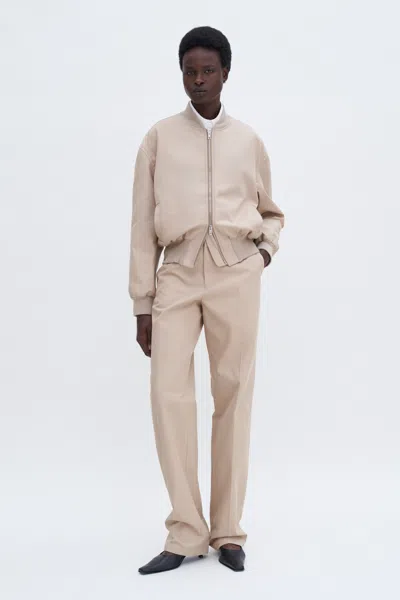 Filippa K Cotton Blouson Jacket In Beige