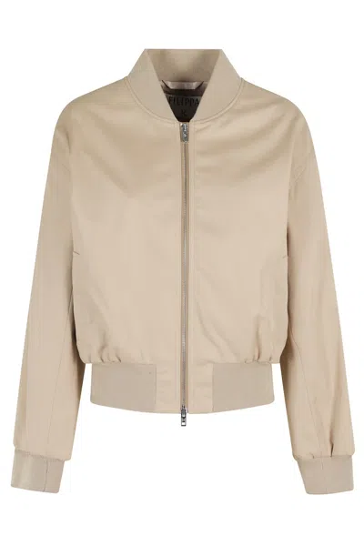 Filippa K Cotton Blouson Jacket In Sand