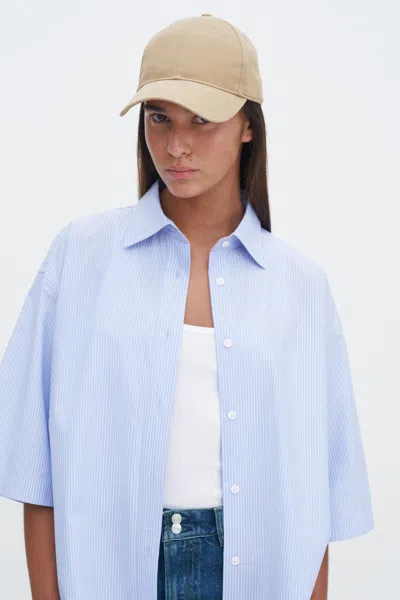 Filippa K Cotton Canvas Cap In Neutral