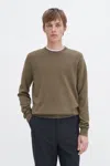 Filippa K Cotton Merino Sweater In Green