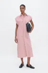 Filippa K Cotton Poplin Shirt Dress In White
