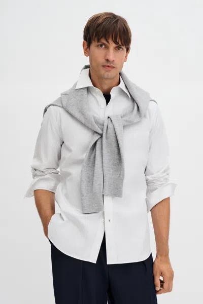 Filippa K Cotton Poplin Striped Shirt