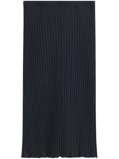 Filippa K Cotton Ribbed Slip Skirt In Black
