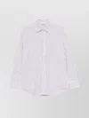 Filippa K Cotton Shirt With Striped Pattern And Collar In Gray