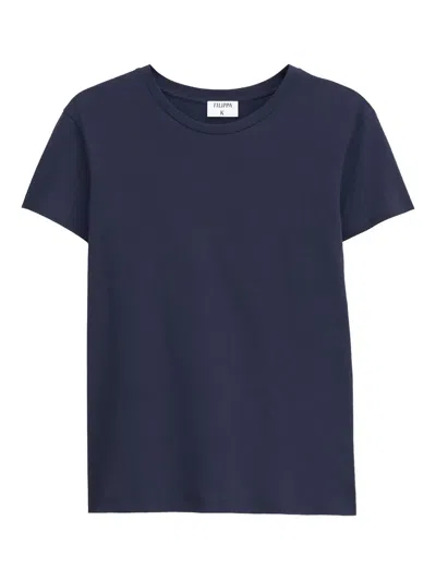 Filippa K Cotton T-shirt In Blue