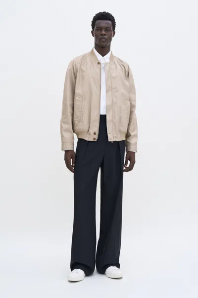 Filippa K Cotton Track Jacket In Beige