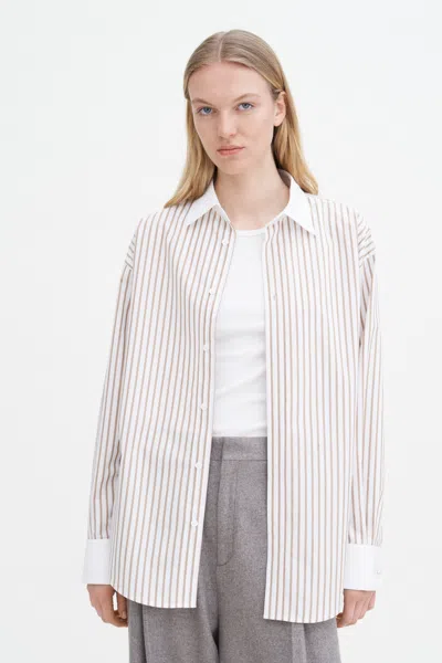 Filippa K Cotton Tuxedo Shirt In White
