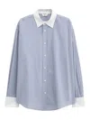 Filippa K Cotton Tuxedo Shirt In Gris