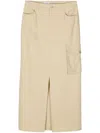 Filippa K Sourced Crepe Cargo Skirt In Beige