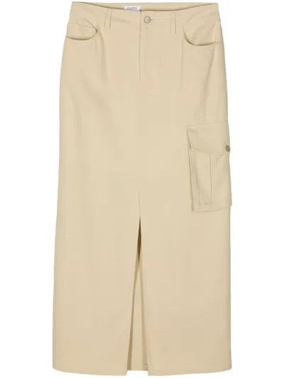 Filippa K Women Beige Crepe Cargo Skirt, 24 Luxury Skirts For Women Darveys In 9948 Matcha Green