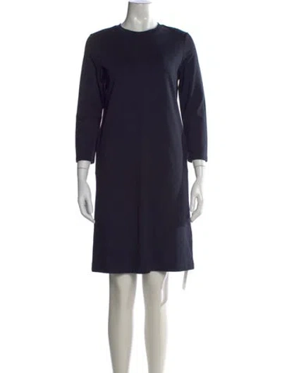 Pre-owned Filippa K Crew Neck Knee-length Dress In Blue