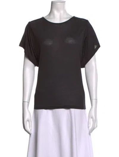 Pre-owned Filippa K Crew Neck Short Sleeve T-shirt In Grey