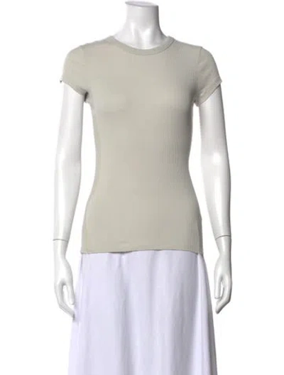 Pre-owned Filippa K Crew Neck Short Sleeve T-shirt In Neutrals