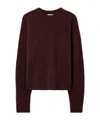 Filippa K Crewneck Sweater In Burgundy