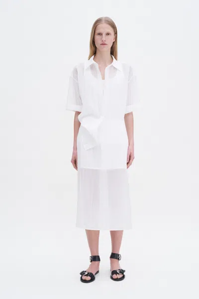 Filippa K Crinkle Skirt In White