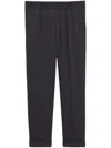 Filippa K Cropped Tapered Trousers In Brown