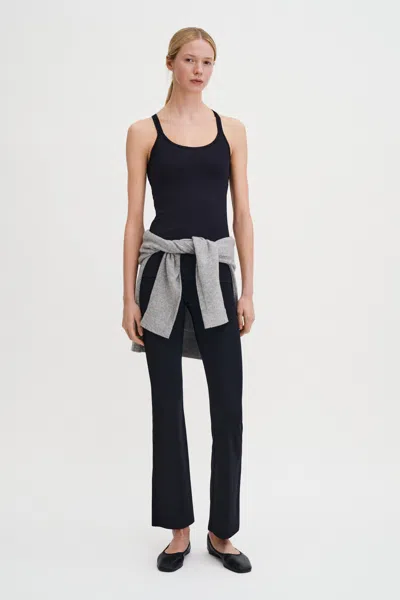 Filippa K Cross-back Yoga Top In Black