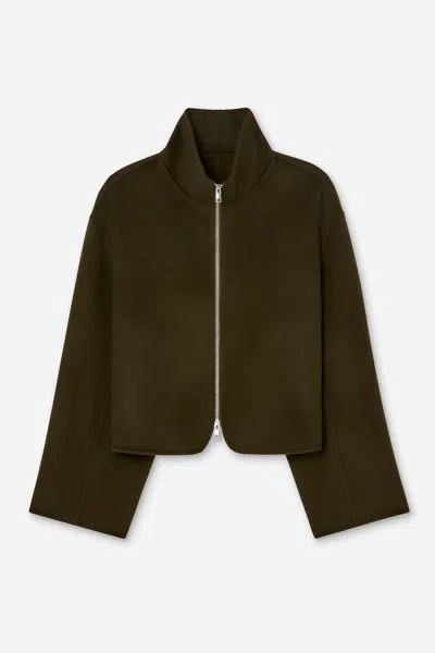 Filippa K Dafina Jacket In Dark Moss Green