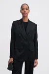 Filippa K Dani Satin Blazer In Black